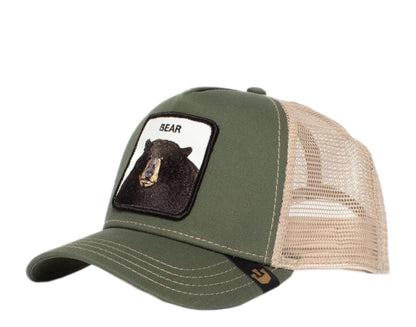 Goorin Bros Drew Bear Olive/Tan Trucker Hat 101-0254-OLI