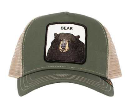 Goorin Bros Drew Bear Olive/Tan Trucker Hat 101-0254-OLI