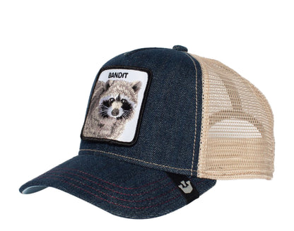 Goorin Bros Bandit Racoon Men's Trucker Hat 101-0640-BLU