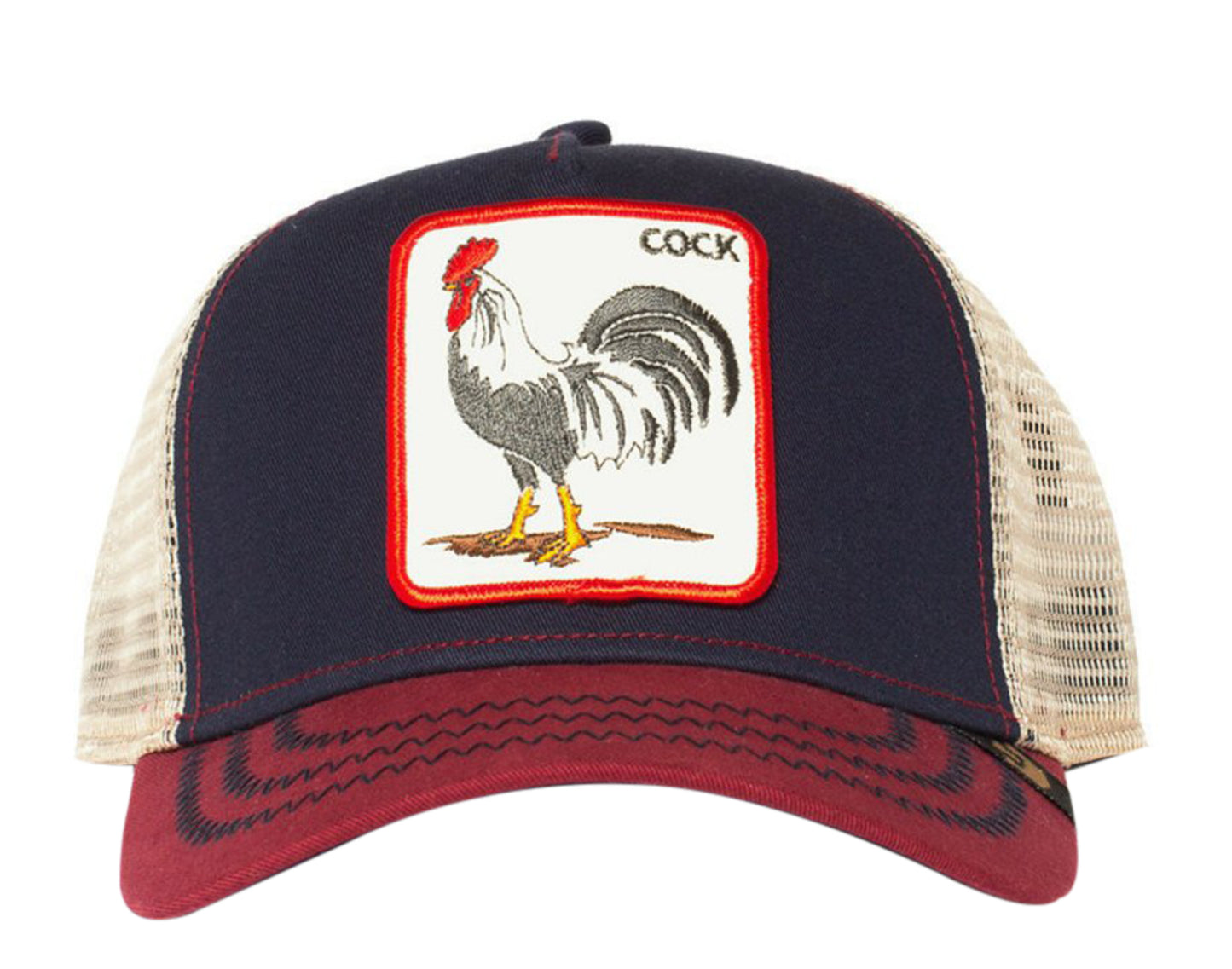 Goorin Bros All American Rooster Navy/Red Men's Trucker Hat 101-2548-NVY