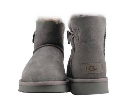 UGG Australia Mini Bailey Button ll Grey Women's Boots 1016422-GREY