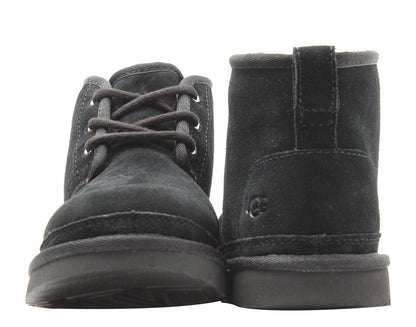 UGG Australia Neumel II Black Kids Chukka Boots 1017320K-BLK