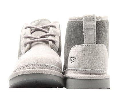 UGG Australia Neumel II Charcoal Grey Kids Chukka Boots 1017320K-CHRC
