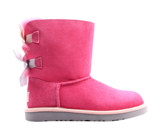 UGG Australia Bailey Bow II Pink/Icelandic Blue Big Kids Boots 1017394K-PAIB