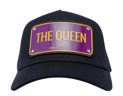 John Hatter & Co The Queen Black/Purple/Orange Trucker Hat 1019-BLACK