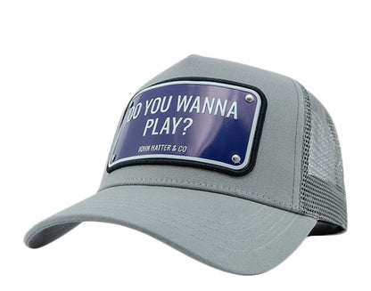 John Hatter & Co Do You Wanna Play Grey/Navy Trucker Hat 1022-GREY