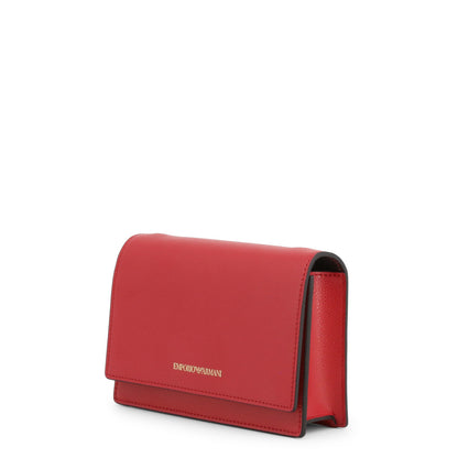Emporio Armani Red Faux Leather Women's Crossbody Bag Y3B086YH15A88158