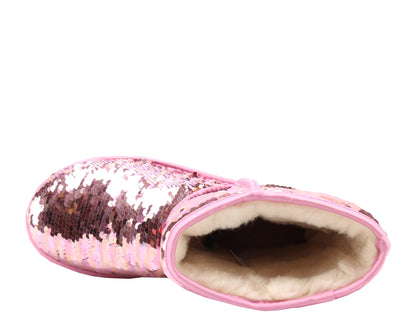 UGG Australia Classic Short Sequin Pink Women's Winter Boots 1094982-PINK