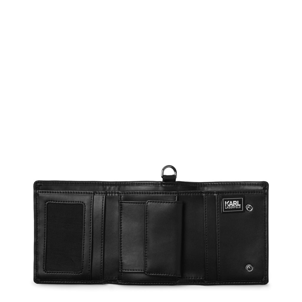 Karl Lagerfeld Mesh Trifold Black Women's Wallet 221M3234-999