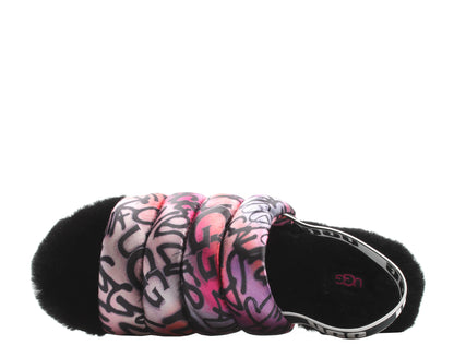 UGG Australia Puff Yeah Pop Graffiti Mulit-Color Women's Sandals 1105321-MULT