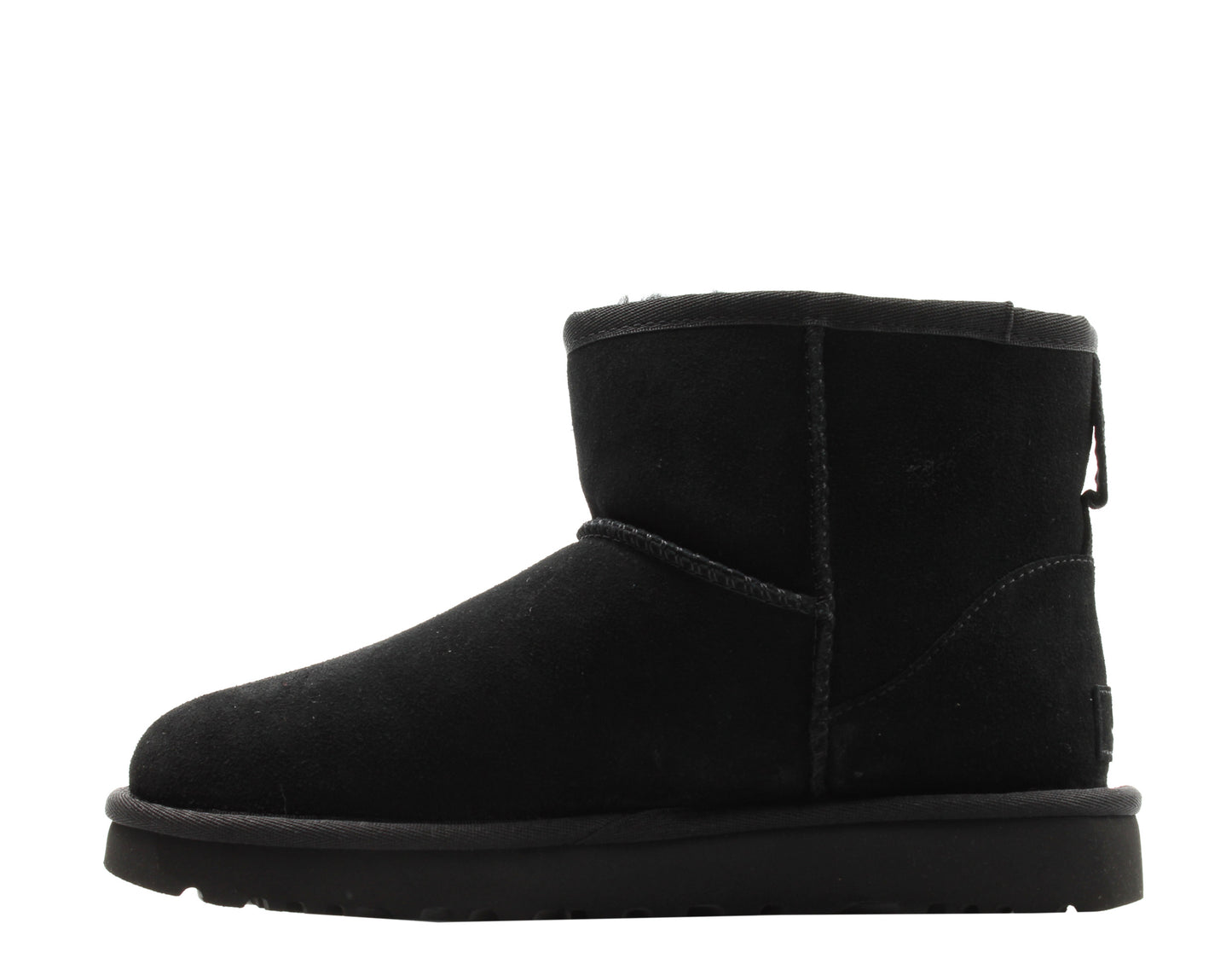 UGG Australia Classic Mini UGG Rubber Logo Black Women's Boots 1108231-BLK