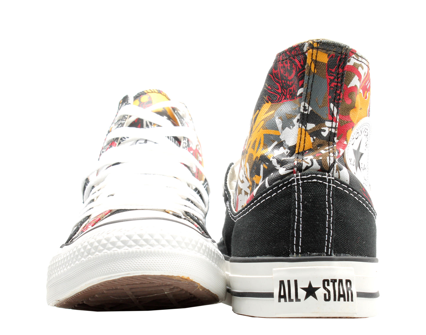 Converse Chuck Taylor All Star Layer Up Graffiti Black/Olive High Top Sneakers 113912