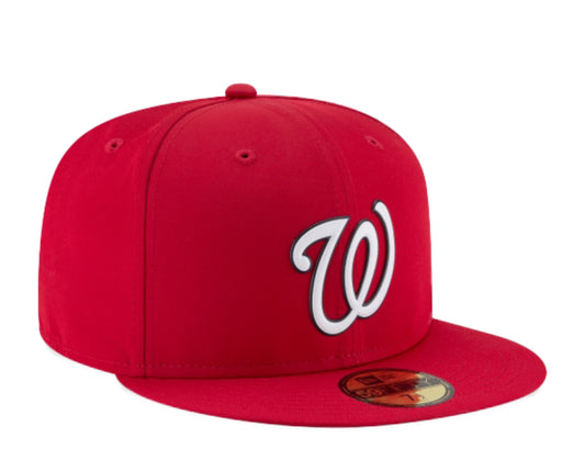 New Era 59Fifty MLB Washington Nationals 2018 OTC BP Red Fitted Hat 11554510