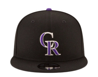 New Era 9Fifty MLB Colorado Rockies Basic Black/Purple Snapback Hat 11591059