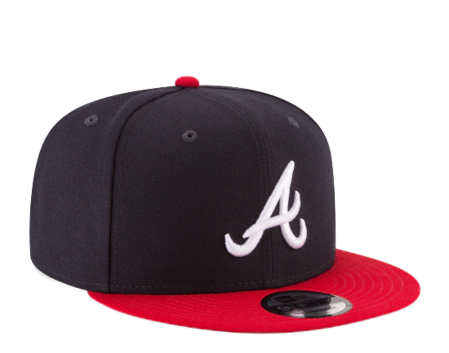 New Era 9Fifty MLB Atlanta Braves Basic Navy/Red Snapback Hat 11591082 One  Size