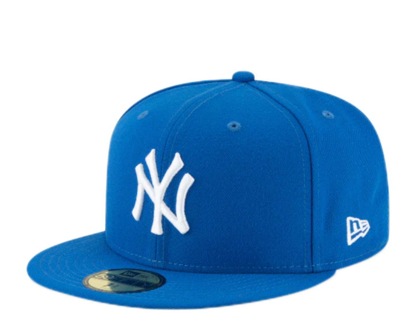 New Era 59Fifty MLB New York Yankees Royal Blue Basic Fitted White Hat 11591129