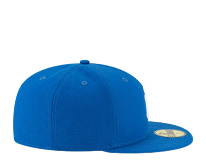 New Era 59Fifty MLB New York Yankees Royal Blue Basic Fitted White Hat 11591129