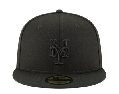 New Era 59Fifty MLB New York Mets Blackout Basic Fitted Hat 11591131