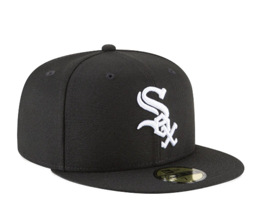 New Era 59Fifty MLB Chicago White Sox Black And White Basic Fitted Hat 11591167