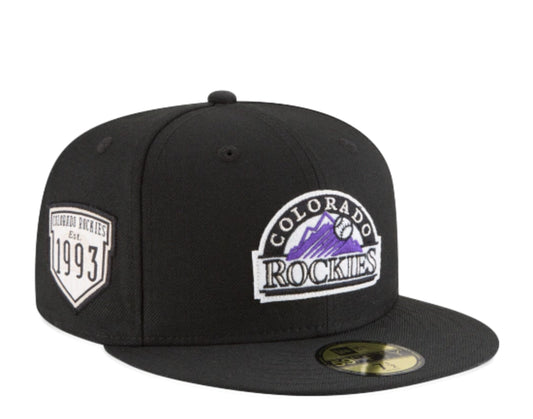 New Era 59Fifty MLB Colorado Rockies 1993 Cooperstown Blk Fitted Hat 11760539