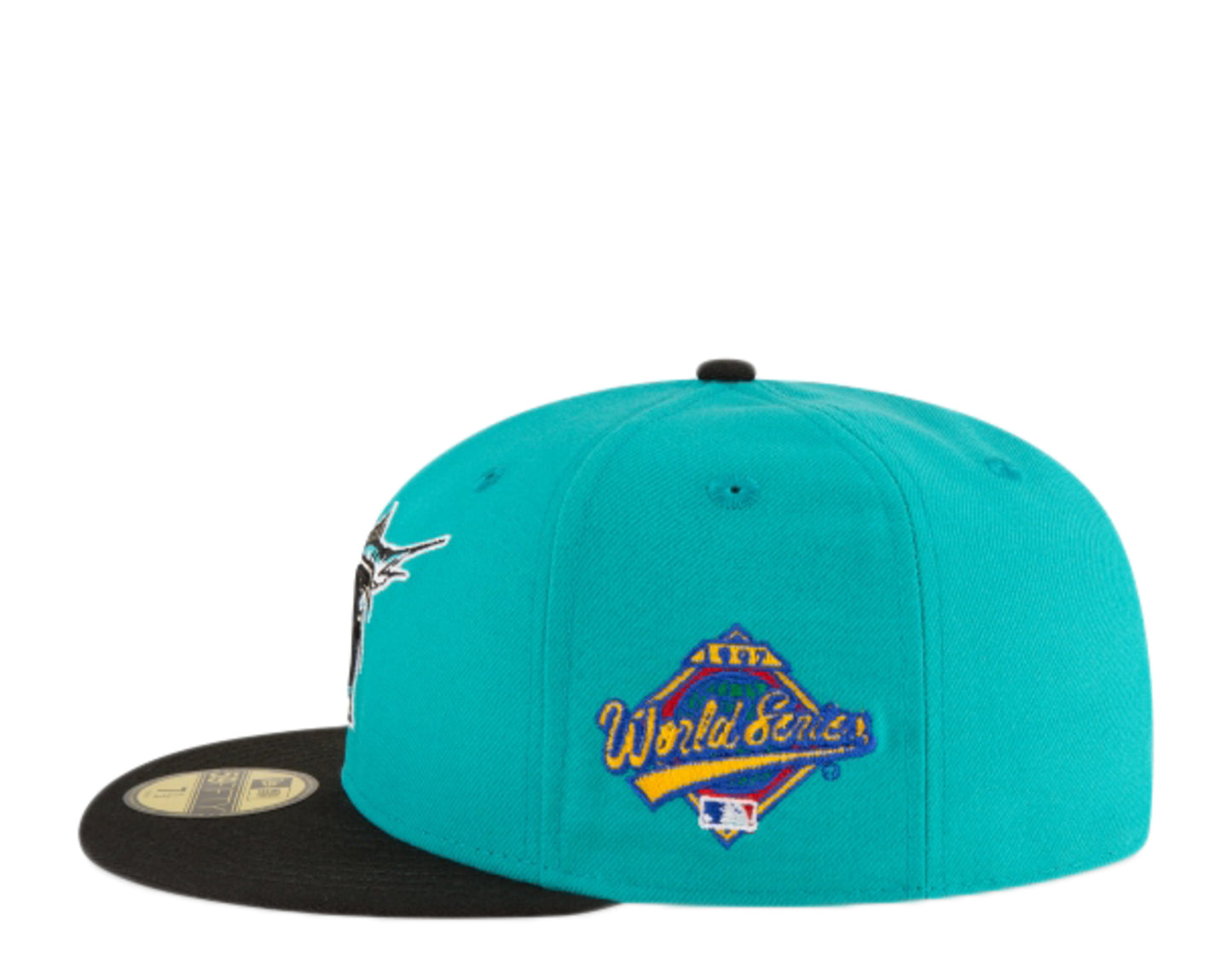 New Era 59Fifty MLB Florida Marlins 1997 World Series Teal Fitted Hat 11783654