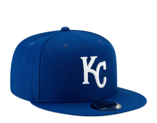 New Era 9Fifty MLB KC Royals Cooperstown Basic Blue/White Snapback Hat 11838827