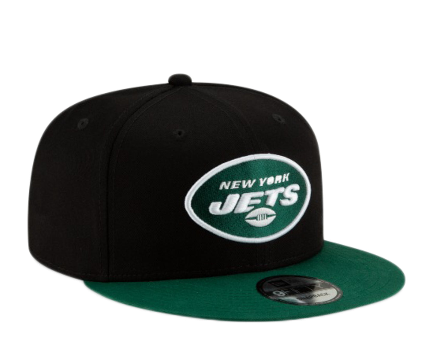 New Era 9Fifty NFL New York Jets 2-Tone Basic Black/Green Snapback Hat 12094789
