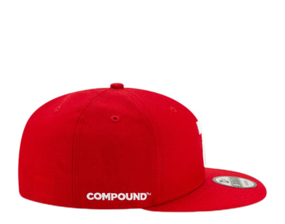 New Era X Compound 9Fifty - 7 - Red/White Snapback Hat 12485827