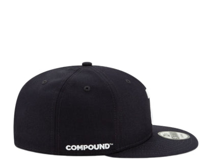 New Era X Compound 9Fifty - 7 - Navy/White Snapback Hat 12485828