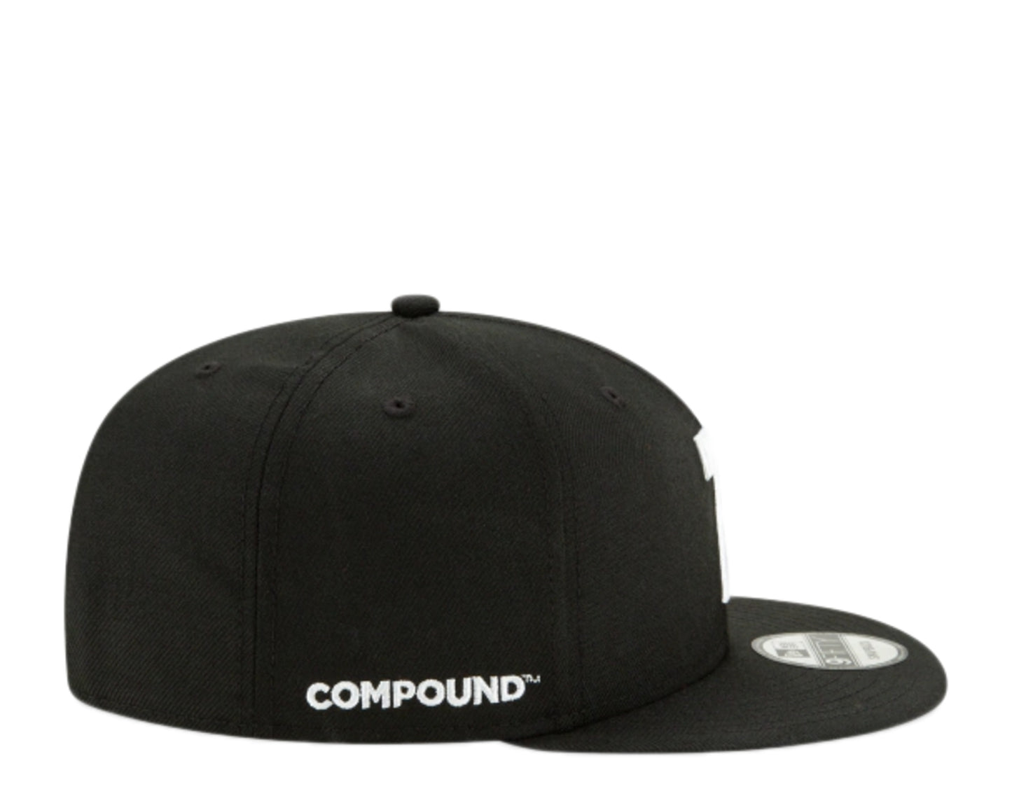 New Era X Compound 9Fifty - 7 - Black/White Snapback Hat 12485832