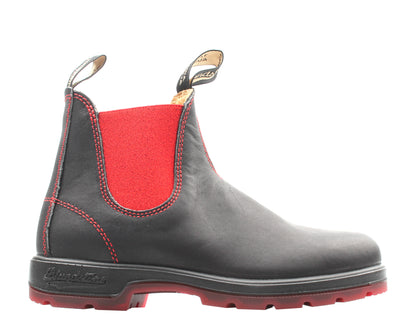 Blundstone 1316 Classic Chelsea Boots Black/Red Pull-On Adult BL1316
