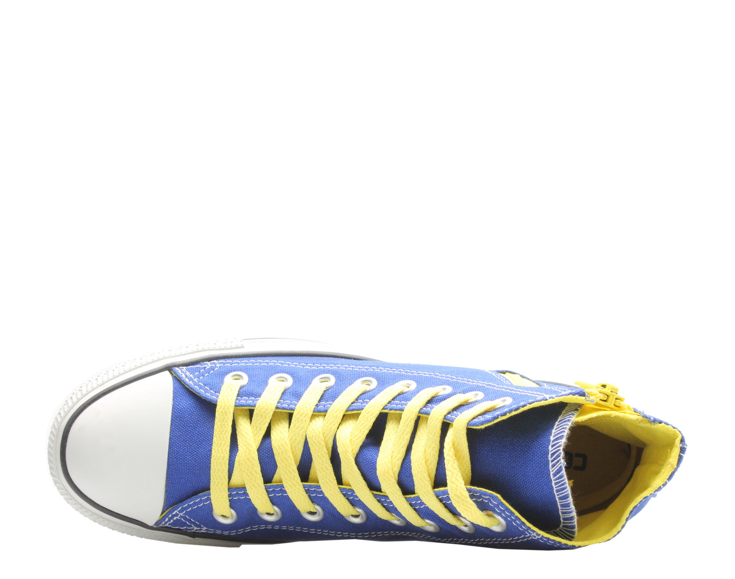 Converse Chuck Taylor All Star Side Zip Radio Blue/Yellow High Top Sneakers 142295C