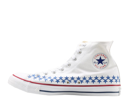 Converse Chuck Taylor All Star White/Blue/Red High Top Sneakers 151015F