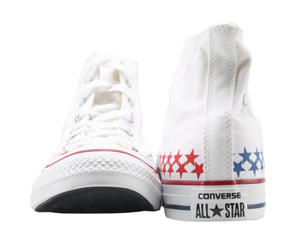 Converse Chuck Taylor All Star White/Blue/Red High Top Sneakers 151015F