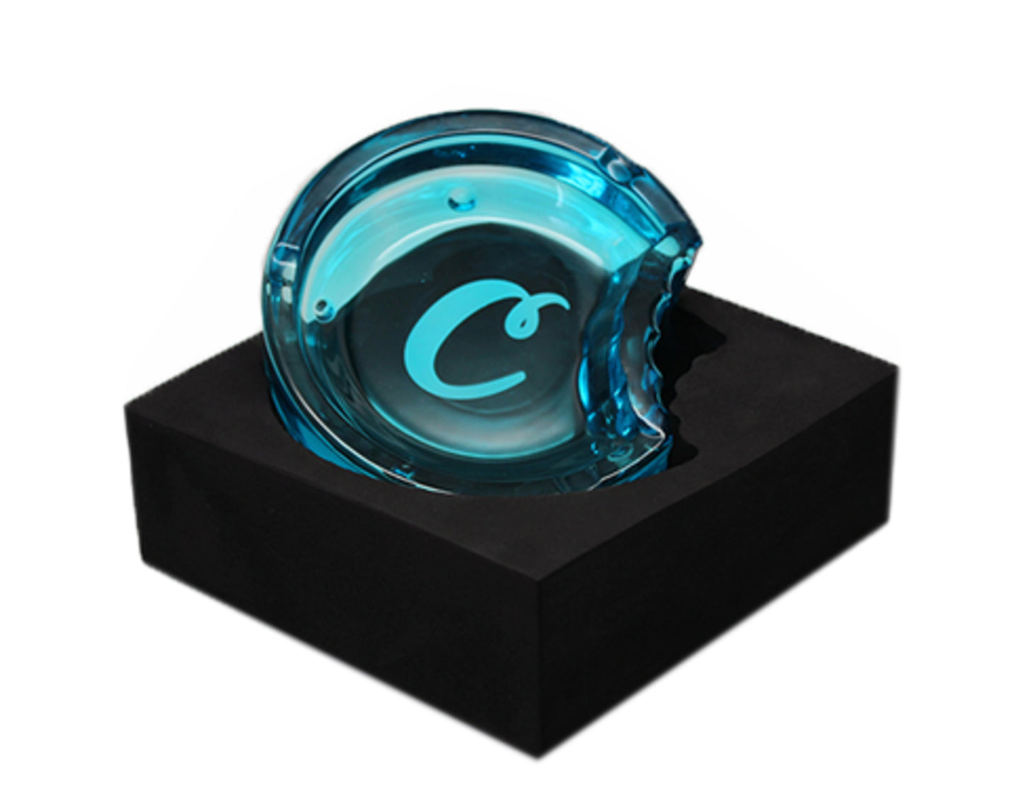 Cookies C-Bite Glass Ashtray Blue 1536A3351-BLU