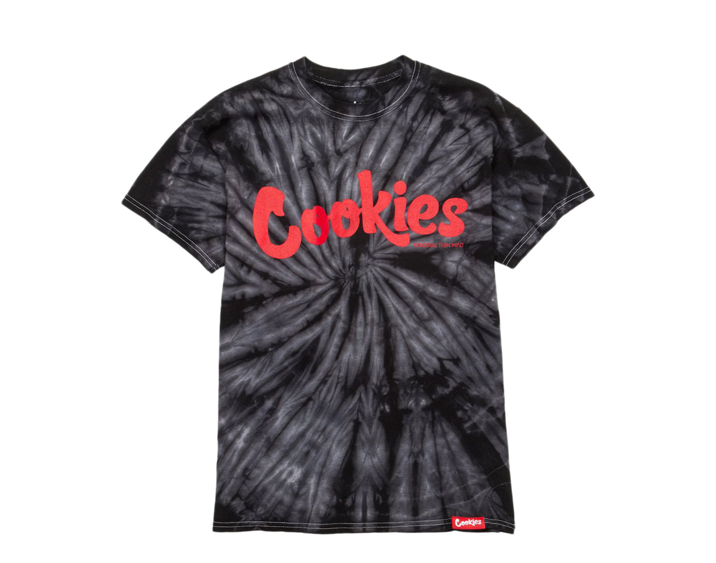 Cookies Original Logo Thin Mint Spider Tie Dye Black Men's Tee Shirt 1536T3317