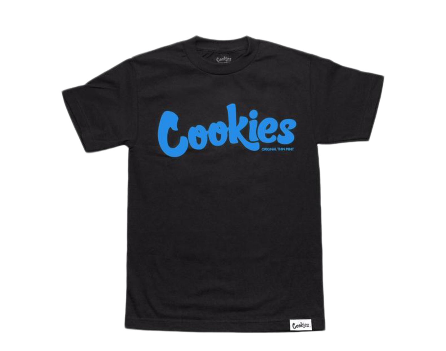 Cookies Original Logo Thin Mint Black/Blue Men's Tee Shirt 1536T3318-BKB
