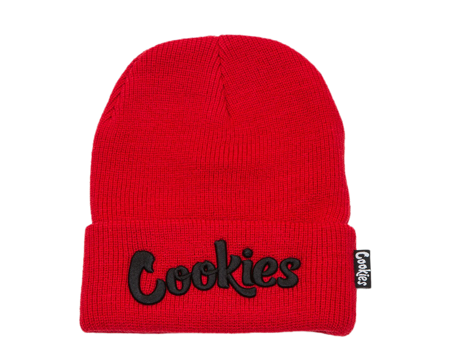 Cookies Original Logo Thin Mint Knit Beanie Red/Black Men's Hat 1536X3362-RDB