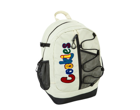 Cookies The Bungee Smell Proof Nylon Varsity Cream Backpack 1538A3537-CRM