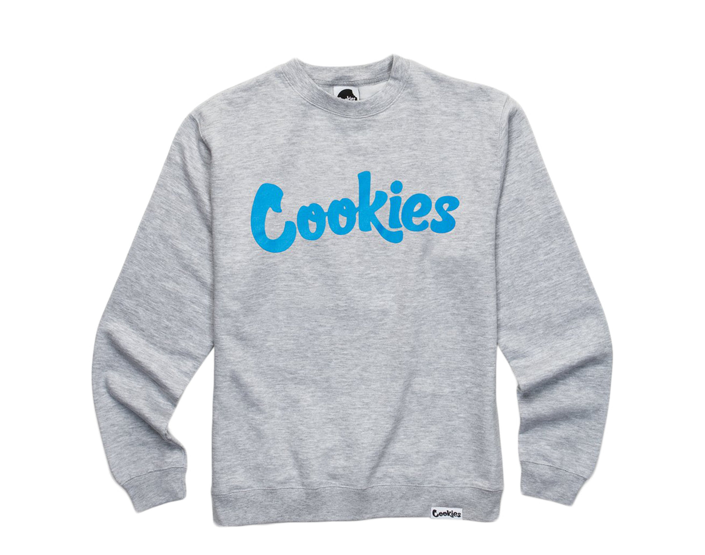 Cookies Original Logo Thin Mint Fleece Grey/Blue Men's Crewneck 1538C3502-HGB