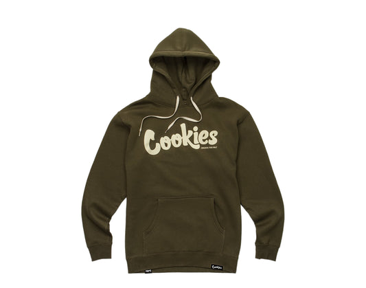 Cookies Original Logo Thin Mint Fleece Olive/Cream Men's Hoodie 1538H3503-OLC