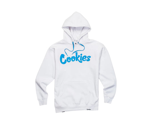 Cookies Original Logo Thin Mint Fleece White/Blue Men's Hoodie 1538H3503-WCB
