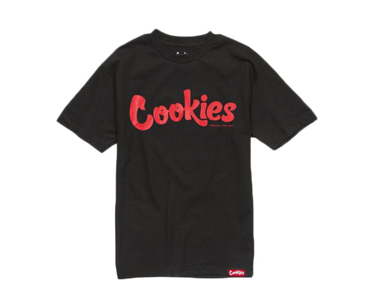 Cookies Original Logo Thin Mint Black/Red Men's Tee Shirt 1538T3500-BKR