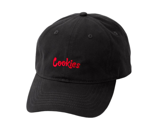 Cookies Original Logo Thin Mint Black/Red Dad Hat 1538X3504-BKR