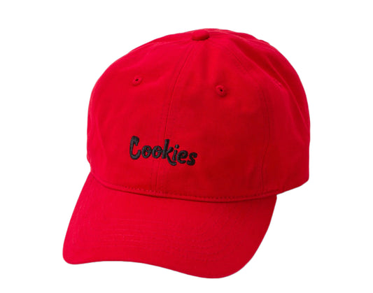 Cookies Original Logo Thin Mint Red/Black Dad Hat 1538X3504-RDB