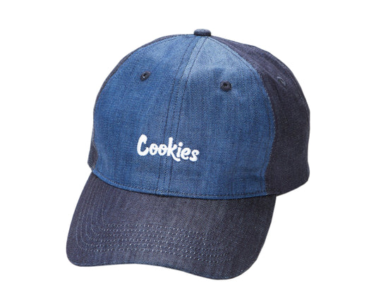 Cookies Original Logo Thin Mint Blue Denim Jeans Dad Hat 1538X3505-BLD