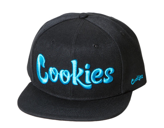 Cookies Original Logo Thin Mint Snapback Black/Blue Men's Cap 1538X3506-BKB
