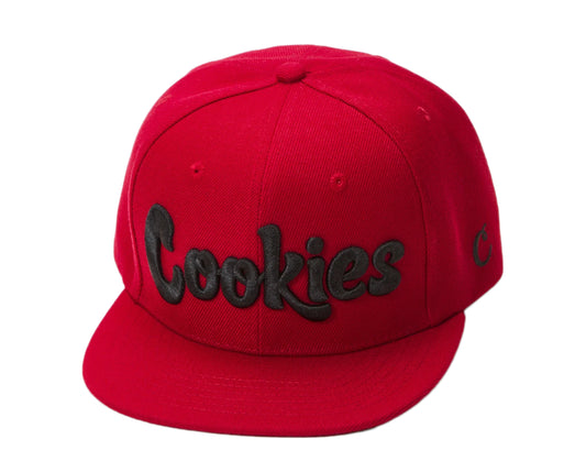 Cookies Original Logo Thin Mint Snapback Red/Black Men's Cap 1538X3506-RDB