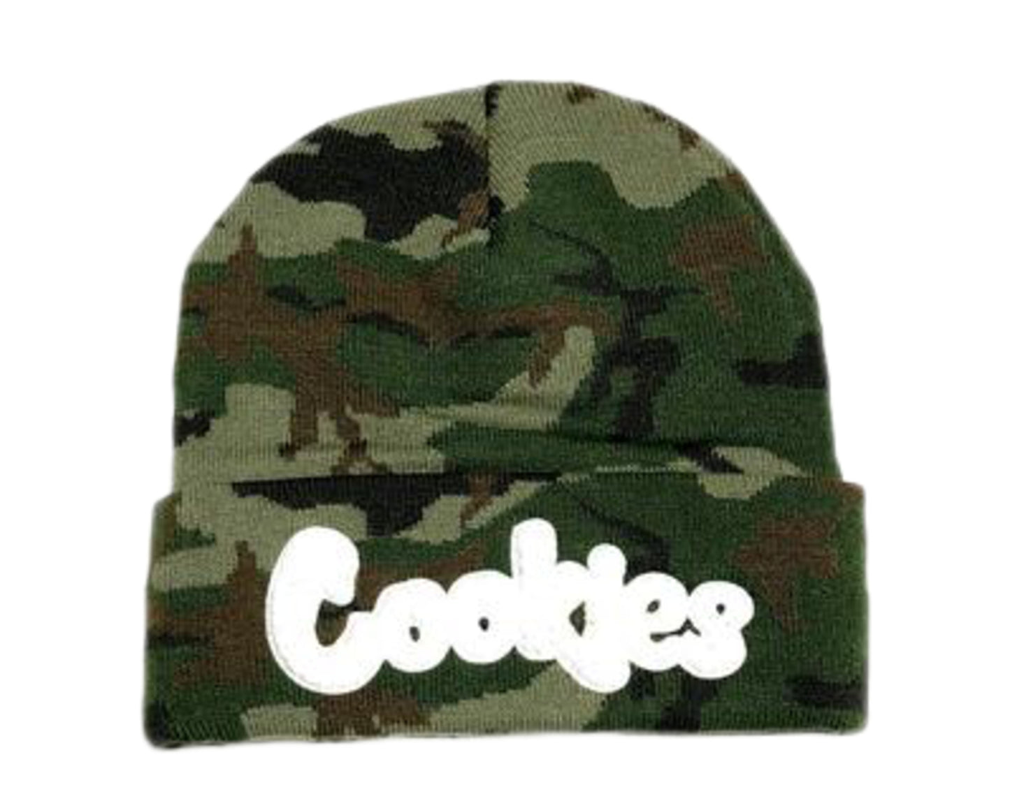 Cookies Battalion Multi Camo Jacquarded Knit Beanie Green Hat 1539X3558-GRC