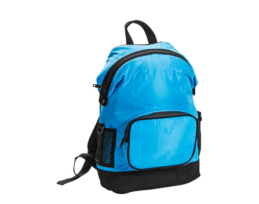 Cookies Luxe Satin Smell Proof Repeated Logo Blue/Black Backpack 1540-A3773-BLU